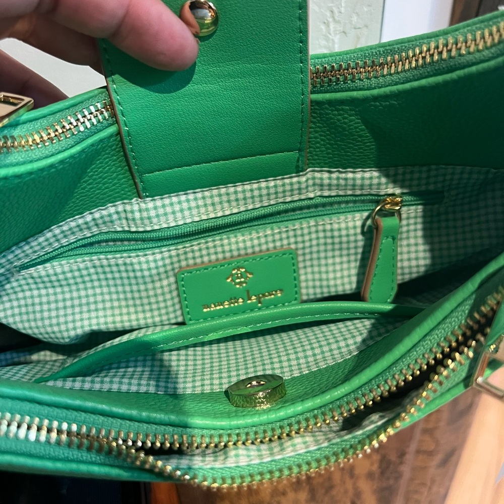 Nanette Lepore Vibrant Green Shoulder Bag - Picture 8 of 13